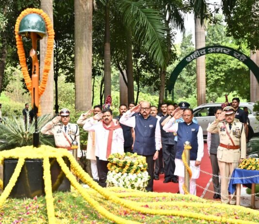 पुलिस जवानों की निष्ठा और अनुशासन से ही राज्य में शांति, सुरक्षा और विश्वास का वातावरण संभव: सीएम साय