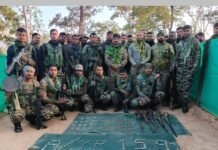 छत्तीसगढ़ के सुकमा जिले के जंगल से बड़ी मात्रा में हथियार और विस्फोटक बरामद